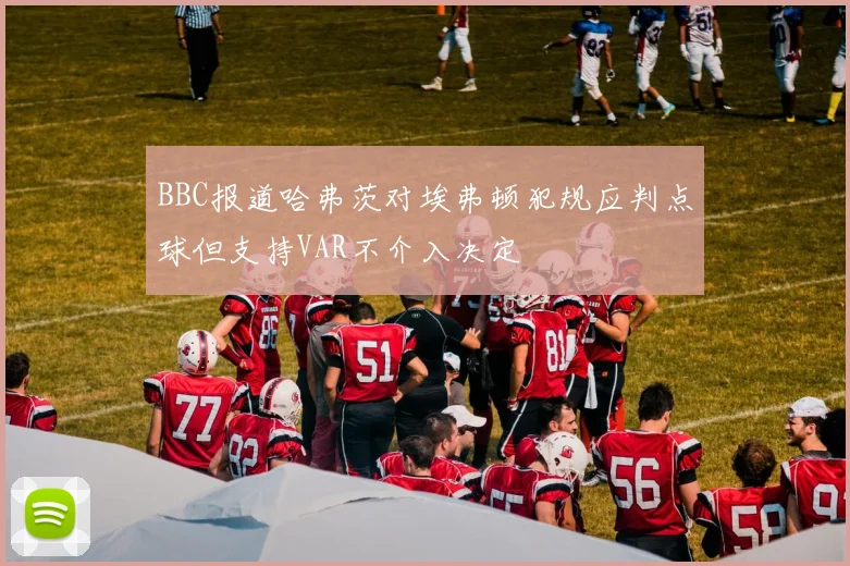 BBC报道哈弗茨对埃弗顿犯规应判点球但支持VAR不介入决定