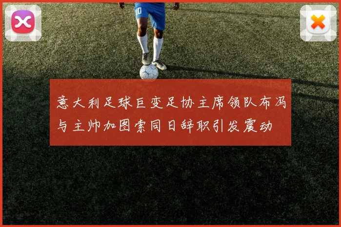 意大利足球巨变足协主席领队布冯与主帅加图索同日辞职引发震动